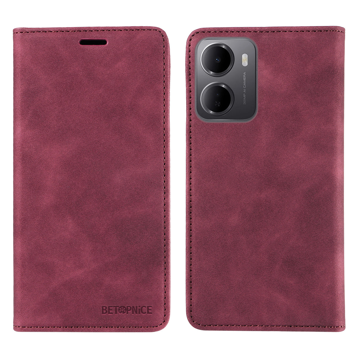 BETOPNICE For Xiaomi Redmi 15a 5G Case Magnetic Closure RFID Blocking Wallet Stand Leather Phone Cover