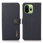 KHAZNEH for OnePlus 15T 5G Case Genuine Cow Leather RFID Blocking Wallet Phone Cover