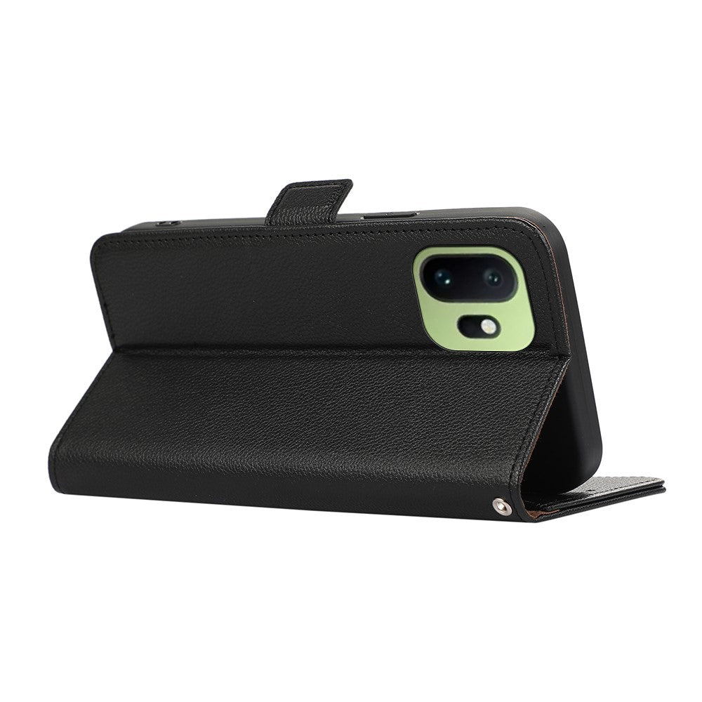 ABEEL For OnePlus 15T 5G Case Litchi Texture Leather RFID Blocking Phone Cover