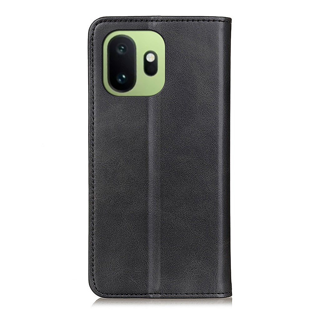 For OnePlus 15T 5G Case Cowhide Texture Split Leather Flip Wallet Phone Cover