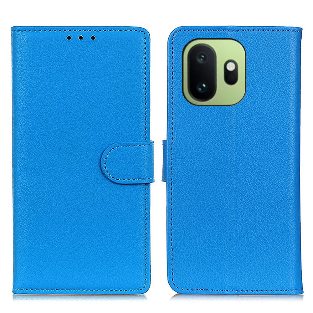 For OnePlus 15T 5G Wallet Case PU Leather Phone Cover Litchi Texture