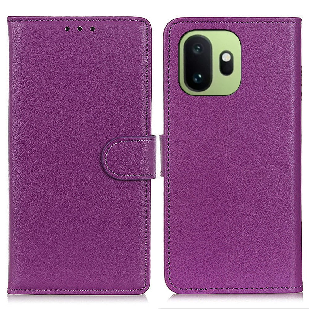 For OnePlus 15T 5G Wallet Case PU Leather Phone Cover Litchi Texture