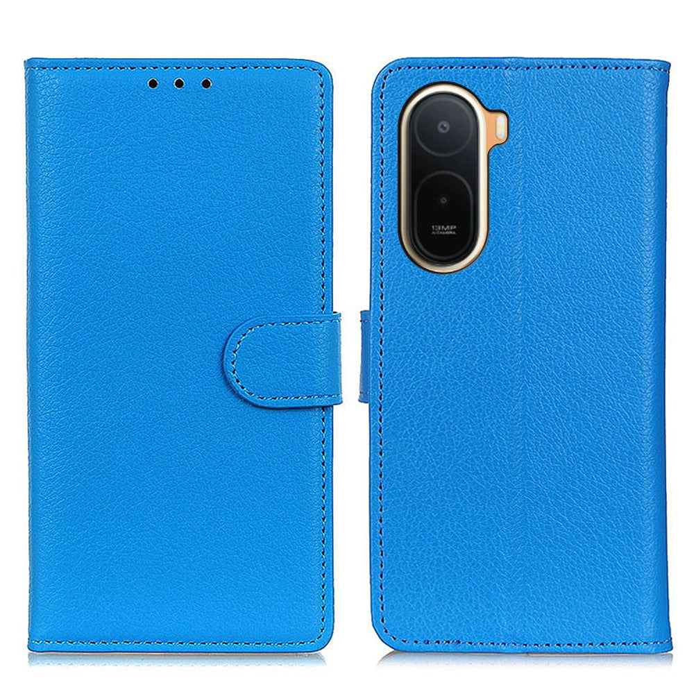 Wallet Case for Xiaomi Poco C85x 5G / Redmi A7 Pro 4G (171.56mm) / Redmi A7 Pro 5G PU Leather Phone Cover Litchi Texture