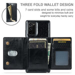 DG.MING M3 Series til Samsung Galaxy Note20/Note20 5G 2-i-1 aftageligt lynlås-pung-telefoncover, glitrende magnetisk smartphonecover med støttefod