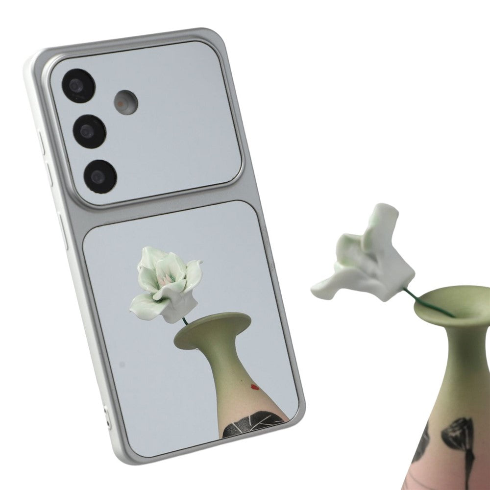 For Samsung Galaxy S23 FE Phone Case Mirror Electroplating TPU Cover