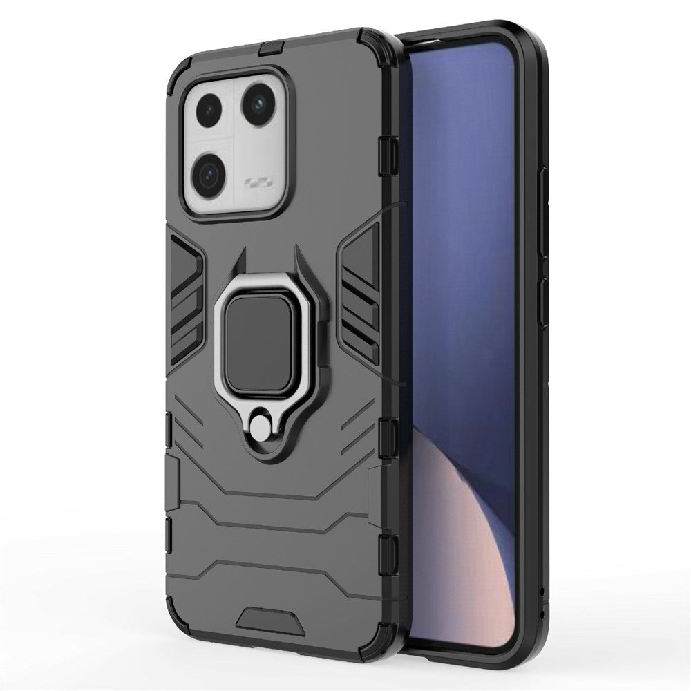 For Xiaomi 13 Shockproof Ring Kickstand Phone Case PC+TPU Mobile Phone Cover