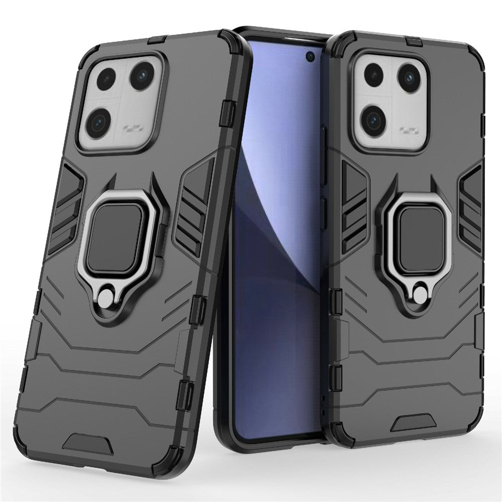 For Xiaomi 13 Shockproof Ring Kickstand Phone Case PC+TPU Mobile Phone Cover