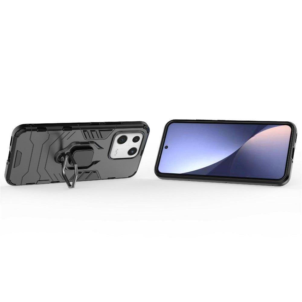 For Xiaomi 13 Shockproof Ring Kickstand Phone Case PC+TPU Mobile Phone Cover