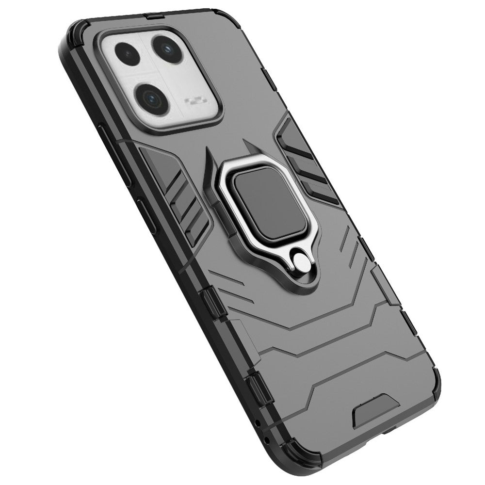 For Xiaomi 13 Shockproof Ring Kickstand Phone Case PC+TPU Mobile Phone Cover