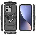 For Xiaomi 13 Shockproof Ring Kickstand Phone Case PC+TPU Mobile Phone Cover