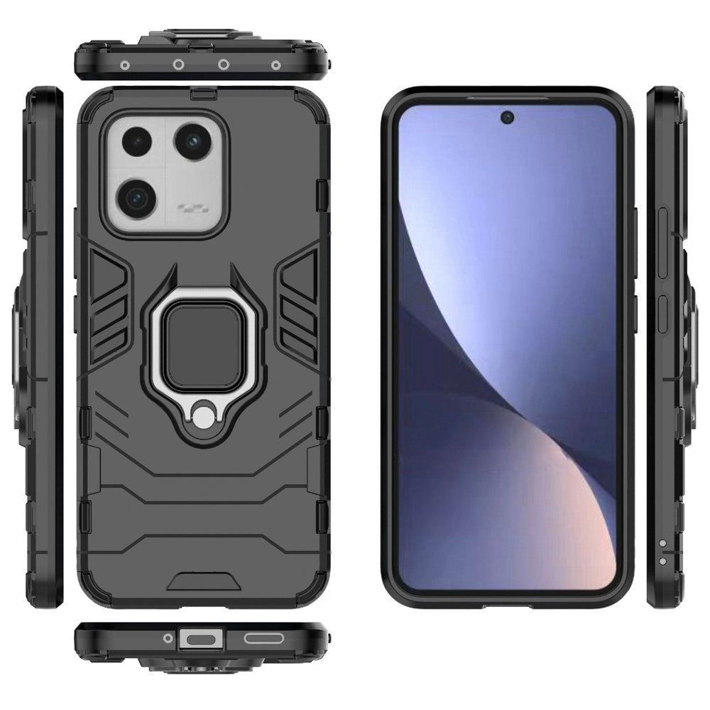 Stötsäkert ringstödsfodral för Xiaomi 13 med PC+TPU-fodral