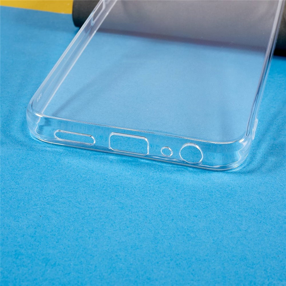 For Honor X8 5G Krystalklar Bagside Etui, Blød TPU Faldbeskyttelse Anti-Gulnende Slankt Telefoncover