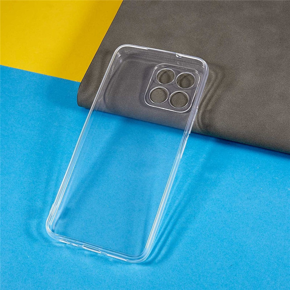 For Honor X8 5G Krystalklar Bagside Cover, Blød TPU Faldbeskyttelse Anti-Gulnende Slankt Telefon Etui