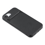 For iPhone 17e / 16e Case Sheepskin Texture Leather Coated TPU Phone Cover with Large Camera Cutouts