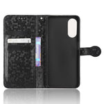 For Oppo A58 5G PU Leather Phone Stand Case Dot Pattern Imprinted Shockproof Wallet Cover with Strap