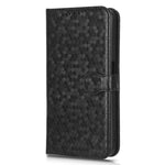 For Oppo A58 5G PU Leather Phone Stand Case Dot Pattern Imprinted Shockproof Wallet Cover with Strap