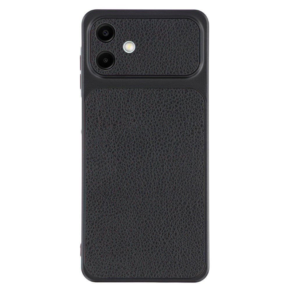 Til Samsung Galaxy A06 4G Etui Lammeskindstekstur Læderbelagt TPU Telefoncover med Præcise Kameraudskæringer