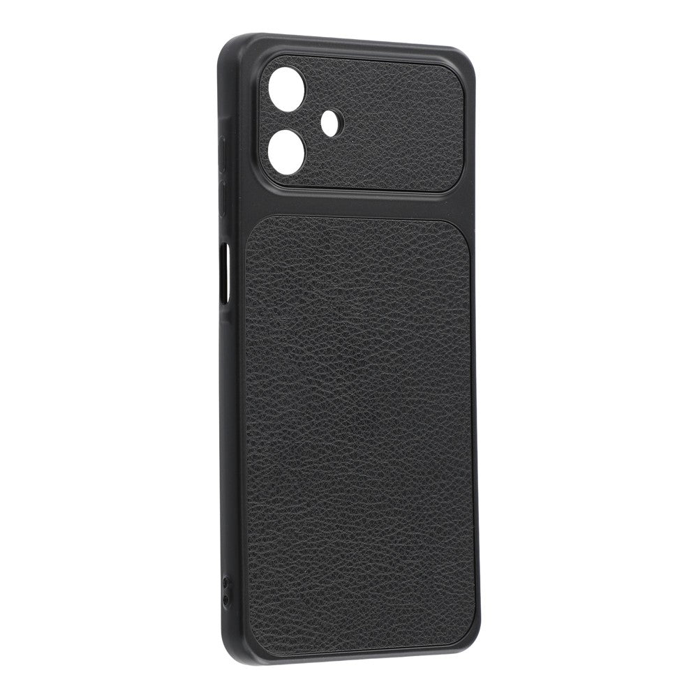 Til Samsung Galaxy A06 4G Etui Lammeskindstekstur Læderbelagt TPU Telefoncover med Præcise Kameraudskæringer