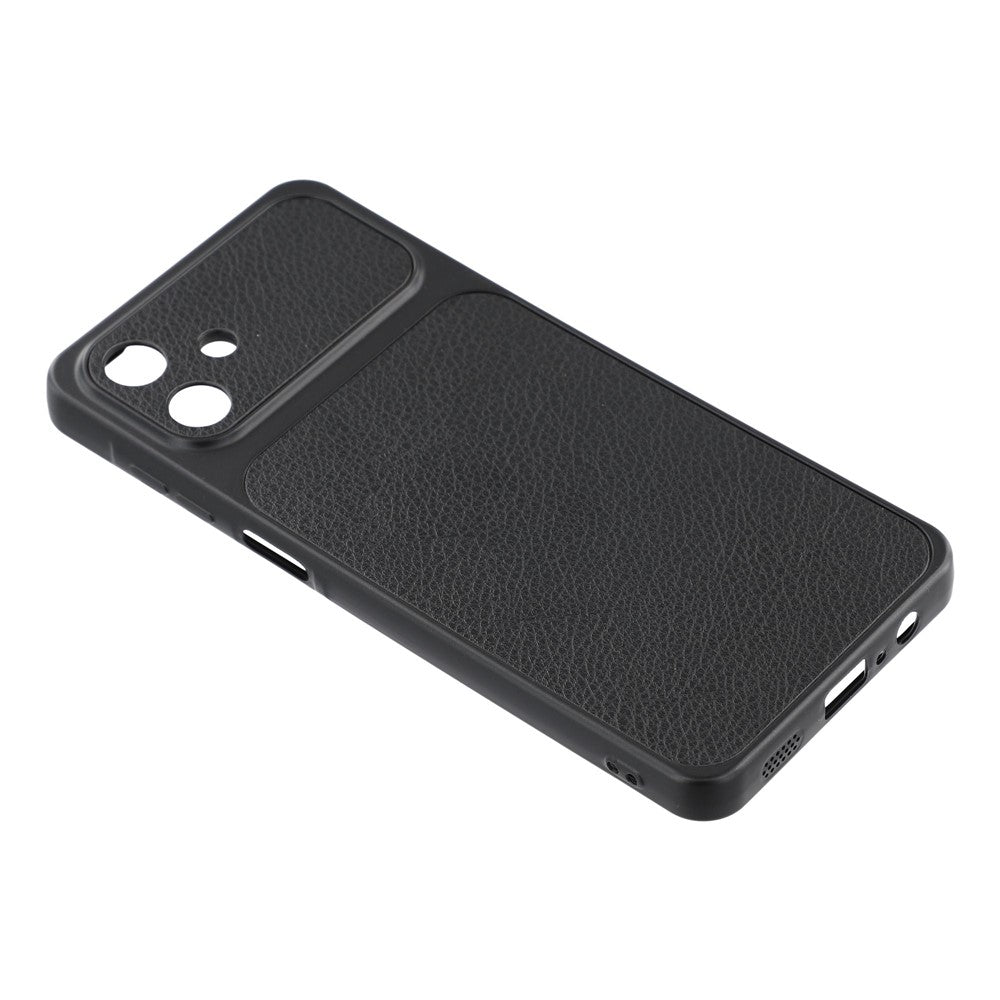 Til Samsung Galaxy A06 4G Etui Lammeskindstekstur Læderbelagt TPU Telefoncover med Præcise Kameraudskæringer