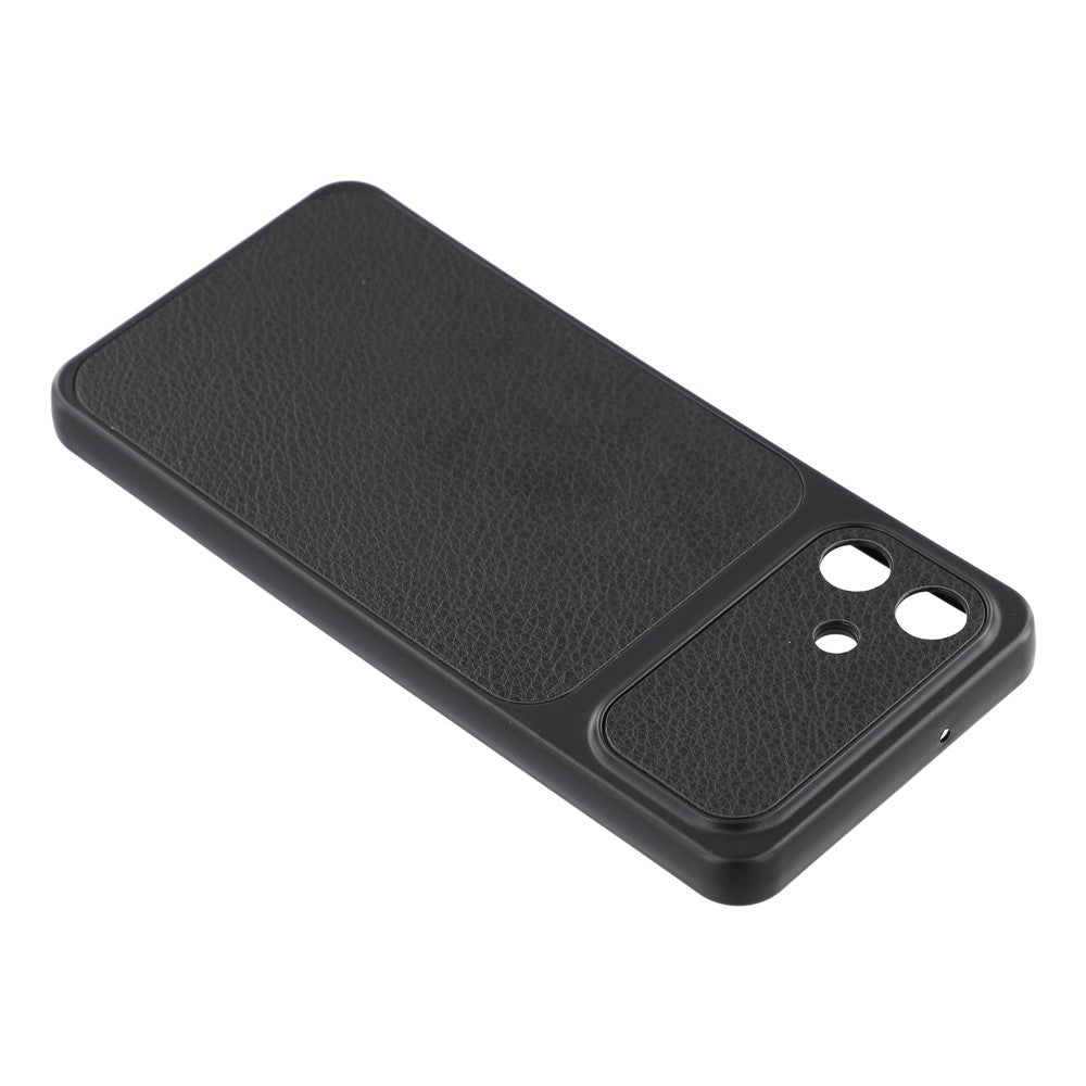 Til Samsung Galaxy A06 4G Etui Lammeskindstekstur Læderbelagt TPU Telefoncover med Præcise Kameraudskæringer