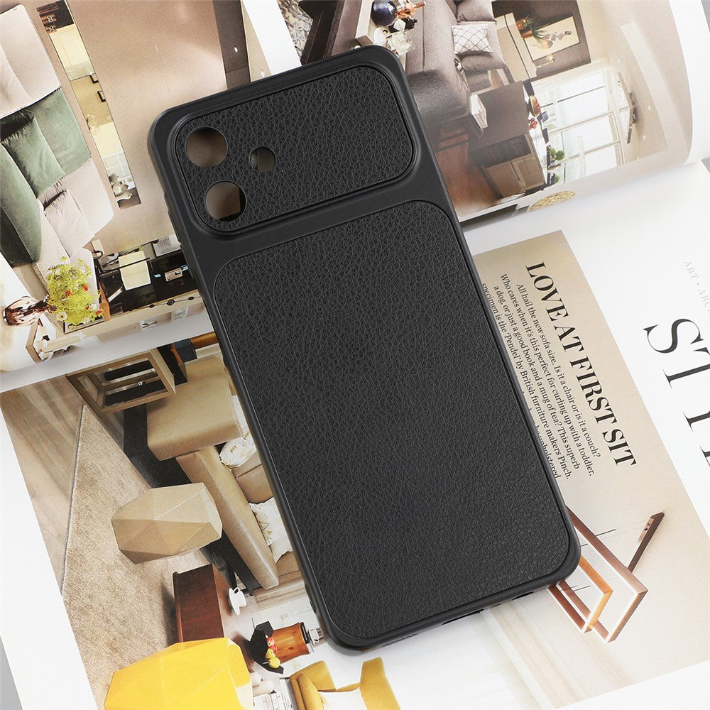Til Samsung Galaxy A06 4G Etui Lammeskindstekstur Læderbelagt TPU Telefoncover med Præcise Kameraudskæringer