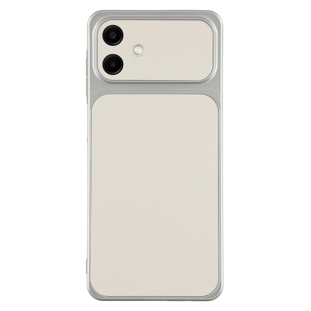 Til Samsung Galaxy A06 4G Etui Lammeskindstekstur Læderbelagt TPU Telefoncover med Præcise Kameraudskæringer