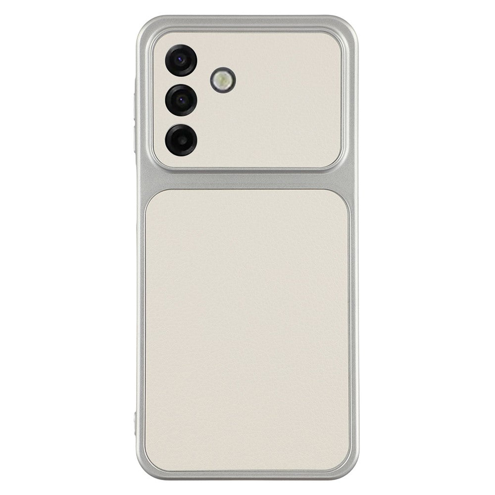 Til Samsung Galaxy A16 5G / A16 4G Cover Lædercoated TPU-telefoncover med fåreskindstekstur og præcise kameraudskæringer