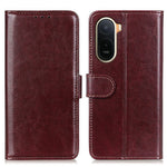 Crazy Horse Texture-skal till Xiaomi Poco C85x 5G / Redmi A7 Pro 4G (171,56 mm) / Redmi A7 Pro 5G PU-läderfodral i mobilstativ