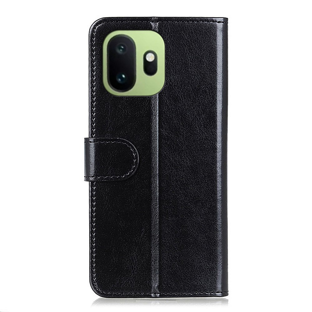 For OnePlus 15T 5G Case Crazy Horse Texture PU Leather Phone Stand Cover
