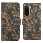 Læderpung-etui til Xiaomi Poco C85x 5G / Redmi A7 Pro 4G (171.56mm) / Redmi A7 Pro 5G, bohemisk TPU- og PU-mobilcover med stativ