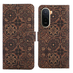 Læderpung-etui til Xiaomi Poco C85x 5G / Redmi A7 Pro 4G (171.56mm) / Redmi A7 Pro 5G, bohemisk TPU- og PU-mobilcover med stativ