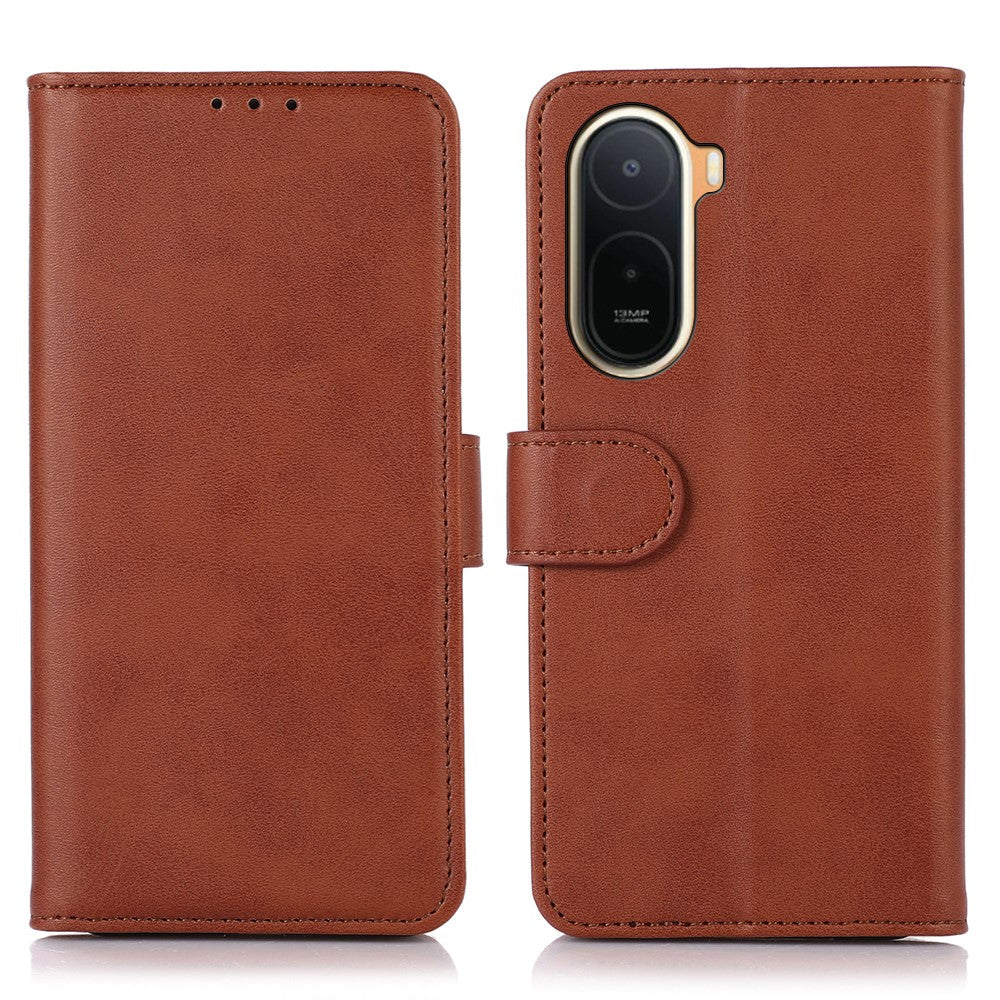 Case For Xiaomi Poco C85x 5G / Redmi A7 Pro 4G (171.56mm) / Redmi A7 Pro 5G Cowhide Texture Leather Wallet Phone Cover with Stand
