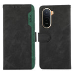 ABEEL Color Splicing Case for Xiaomi Poco C85x 5G / Redmi A7 Pro 4G (171.56mm) / Redmi A7 Pro 5G Leather Flip Phone Cover RFID Blocking