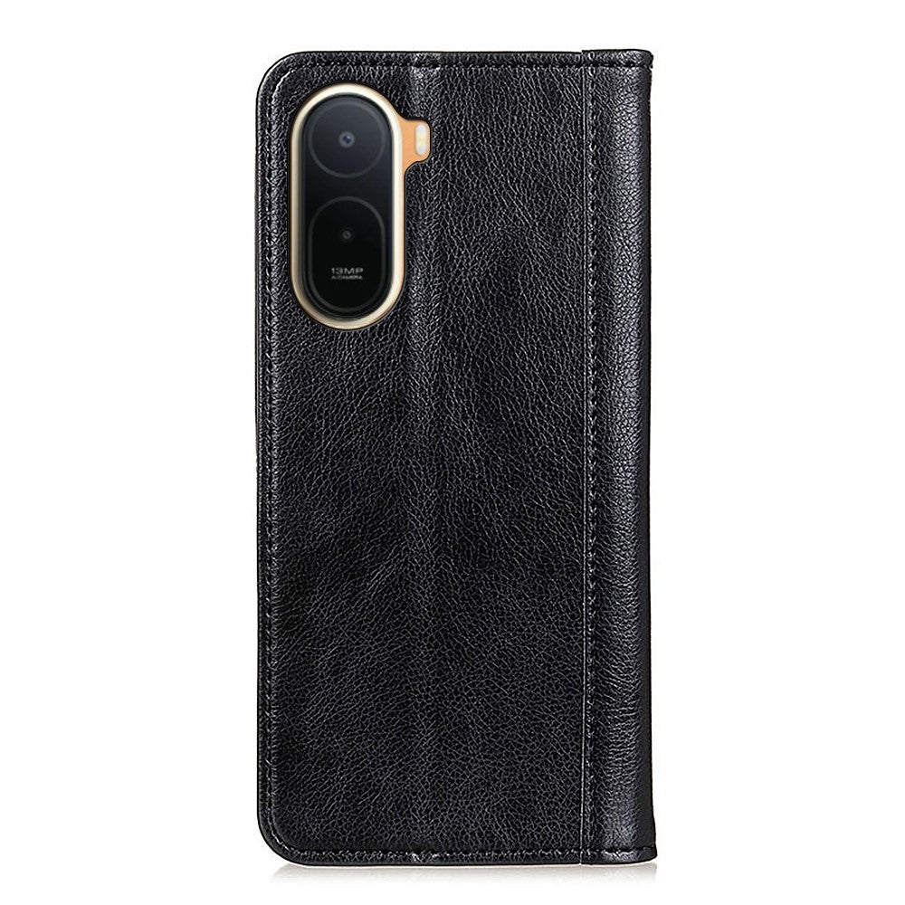 Stand Case for Xiaomi Poco C85x 5G / Redmi A7 Pro 4G (171.56mm) / Redmi A7 Pro 5G Split Leather Litchi Texture Wallet Phone Cover
