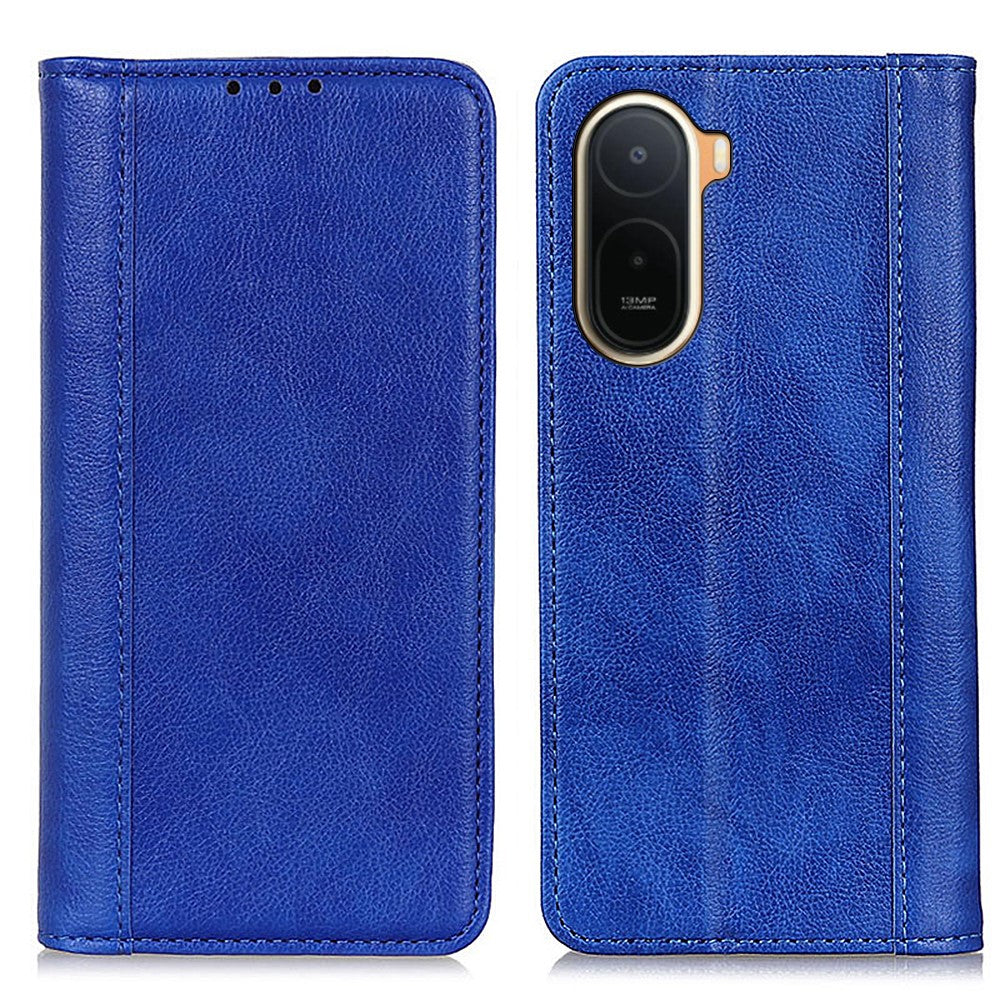Stand Case for Xiaomi Poco C85x 5G / Redmi A7 Pro 4G (171.56mm) / Redmi A7 Pro 5G Split Leather Litchi Texture Wallet Phone Cover