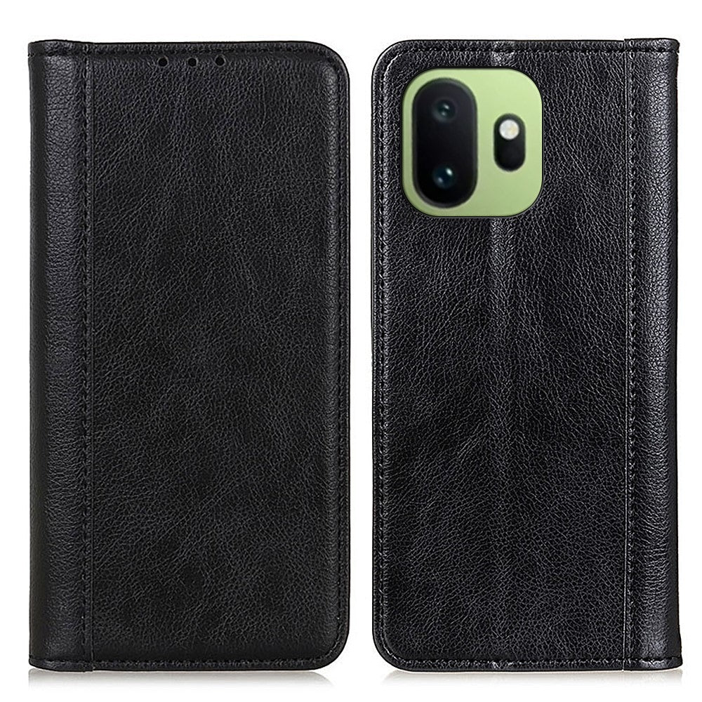 For OnePlus 15T 5G Stand Case Split Leather Litchi Texture Wallet Phone Cover