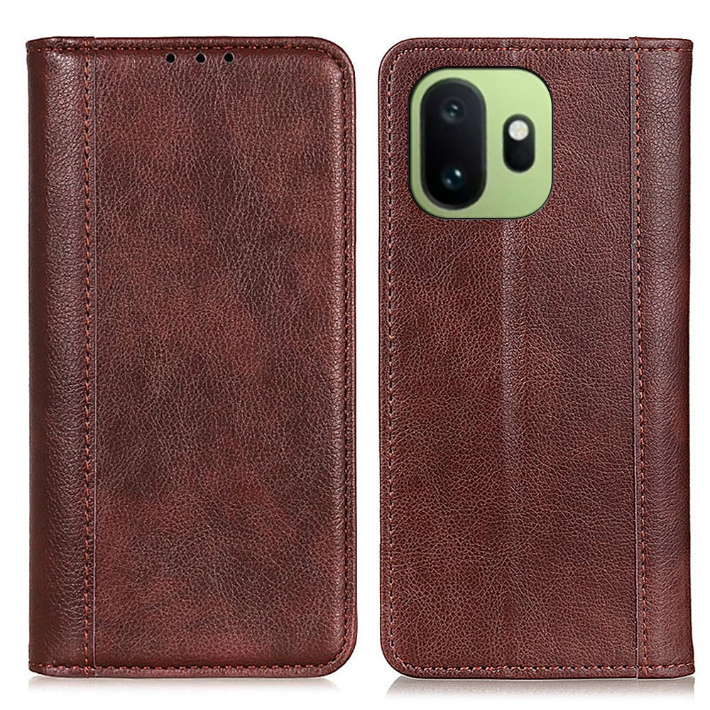 For OnePlus 15T 5G Stand Case Split Leather Litchi Texture Wallet Phone Cover
