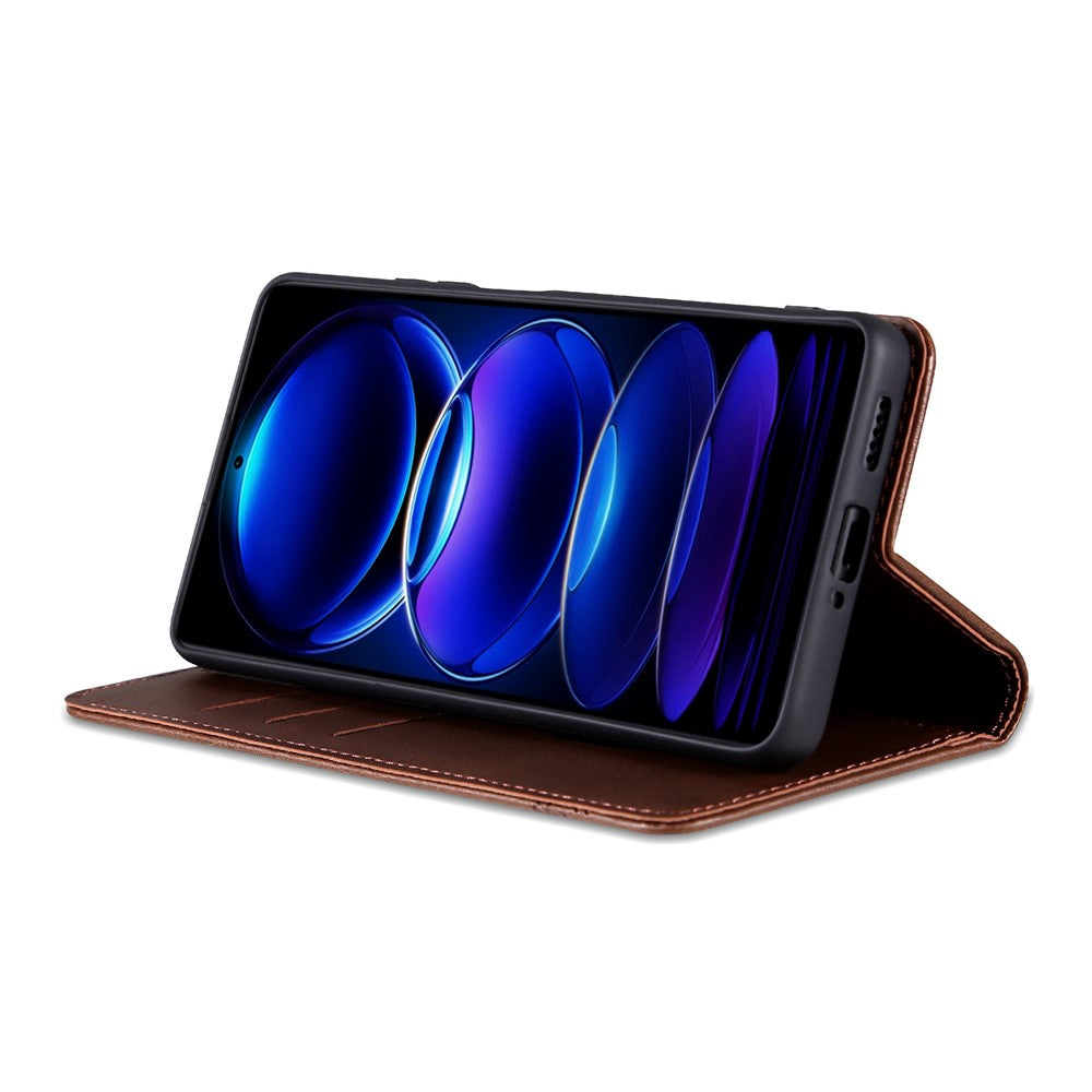 AZNS mobilskal för Xiaomi Poco C85x 5G / Redmi A7 Pro 4G (171.56mm) / Redmi A7 Pro 5G Plånboksfodral i PU-läder med kohudstruktur