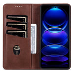 AZNS mobilskal för Xiaomi Poco C85x 5G / Redmi A7 Pro 4G (171.56mm) / Redmi A7 Pro 5G Plånboksfodral i PU-läder med kohudstruktur
