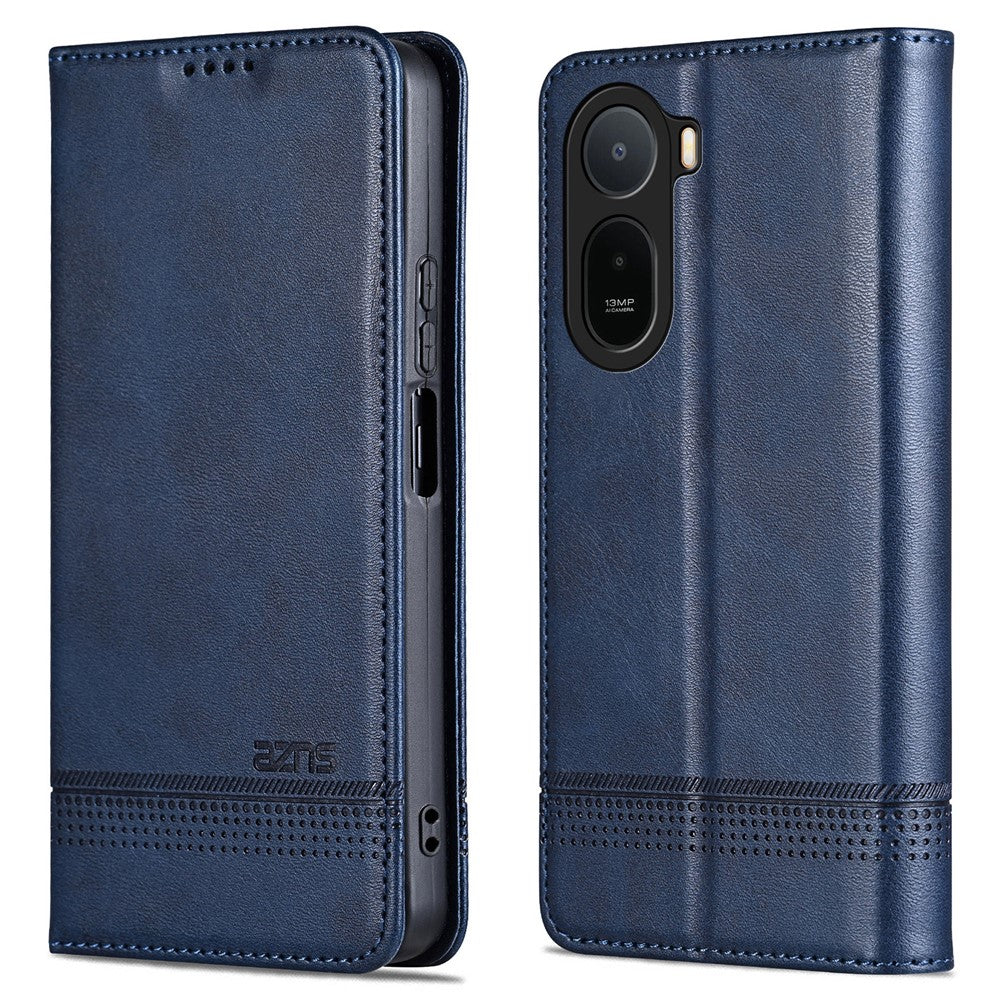 AZNS mobilskal för Xiaomi Poco C85x 5G / Redmi A7 Pro 4G (171.56mm) / Redmi A7 Pro 5G Plånboksfodral i PU-läder med kohudstruktur