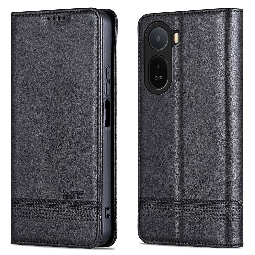 AZNS mobilskal för Xiaomi Poco C85x 5G / Redmi A7 Pro 4G (171.56mm) / Redmi A7 Pro 5G Plånboksfodral i PU-läder med kohudstruktur