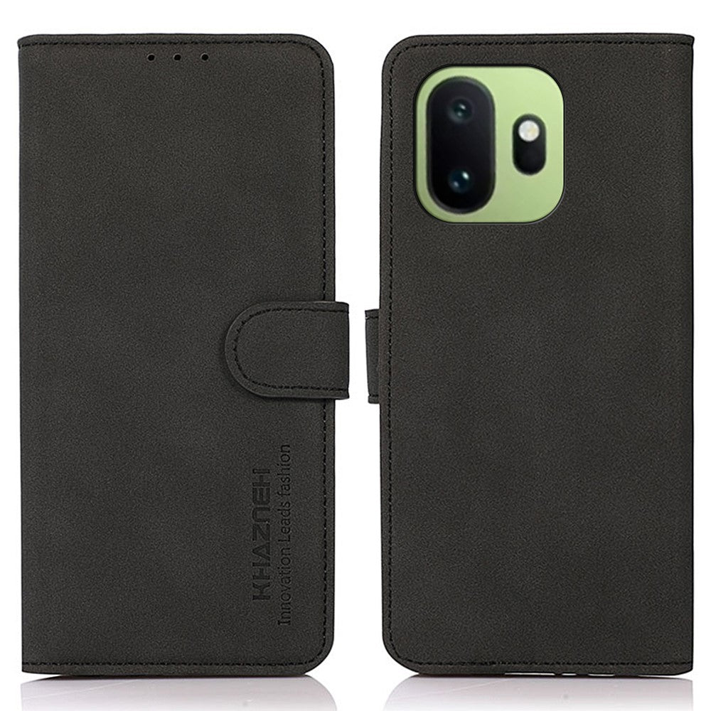 KHAZNEH Skal För OnePlus 15T 5G Reptåligt PU-läder Plånboksfodral