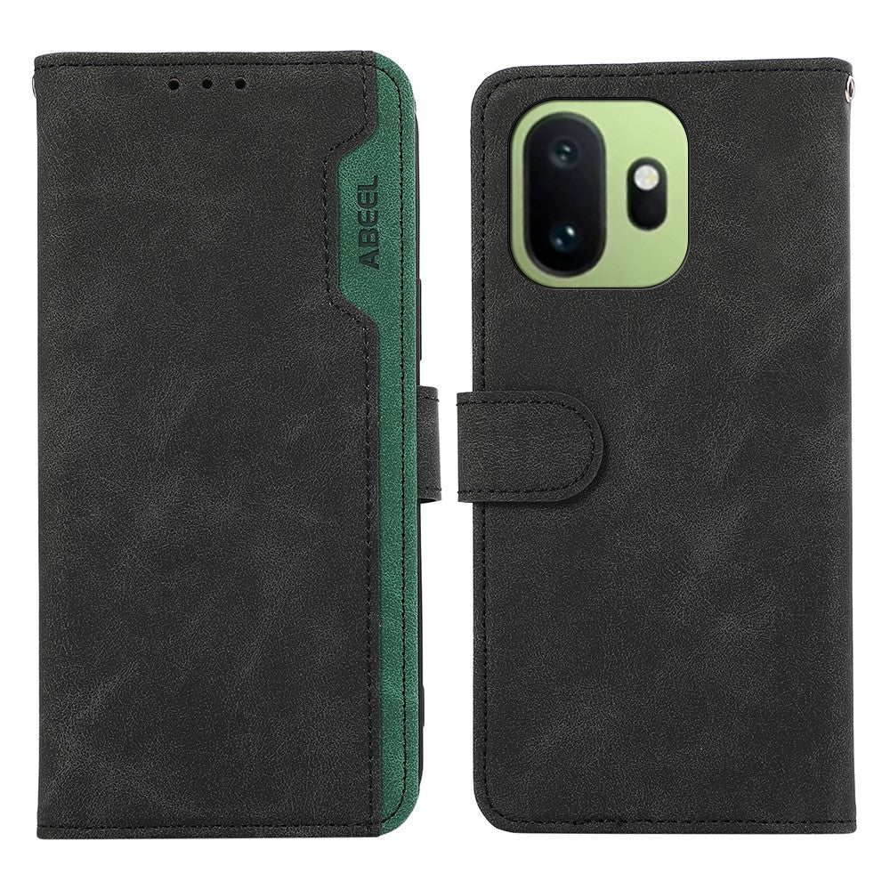ABEEL För OnePlus 15T 5G Skal Färgskarvning Läder Flip mobilskal RFID-blockerande