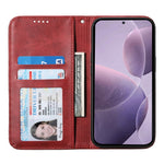 For Xiaomi Poco X8 Pro Max 5G / Redmi Turbo 5 Max 5G Case Calf Texture PU Leather Wallet Phone Cover with Wrist Strap