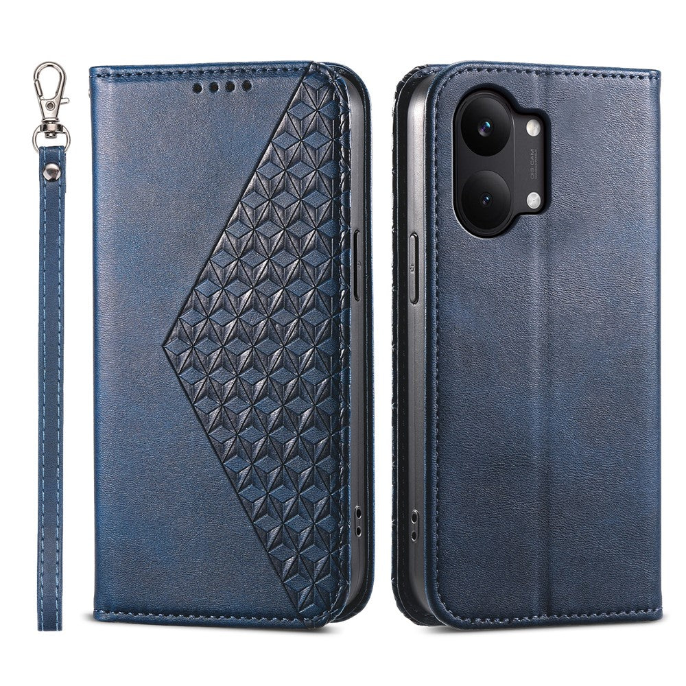 For Xiaomi Poco X8 Pro Max 5G / Redmi Turbo 5 Max 5G Case Calf Texture PU Leather Wallet Phone Cover with Wrist Strap