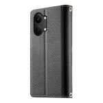 For Xiaomi Poco X8 Pro Max 5G / Redmi Turbo 5 Max 5G Leather Case Zipper Wallet Color Splicing Flip Phone Cover with Straps