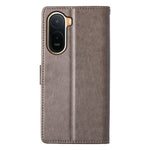 Wallet Case for Xiaomi Poco C85x 5G / Redmi A7 Pro 4G (171.56mm) / Redmi A7 Pro 5G Butterfly Floral Imprint PU Leather Phone Cover with Wrist Strap