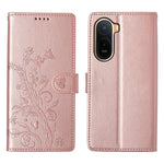 Wallet Case for Xiaomi Poco C85x 5G / Redmi A7 Pro 4G (171.56mm) / Redmi A7 Pro 5G Butterfly Floral Imprint PU Leather Phone Cover with Wrist Strap