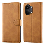 For Xiaomi Poco X8 Pro Max 5G / Redmi Turbo 5 Max 5G Phone Case Stand Wallet Calf Texture PU Leather Flip Phone Cover with Wrist Strap