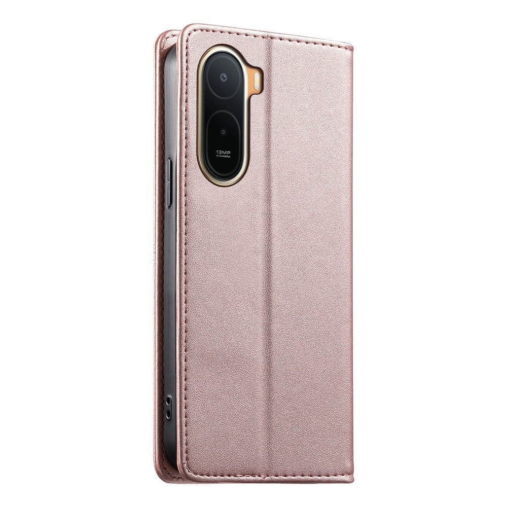 Wallet Stand Case for Xiaomi Poco C85x 5G / Redmi A7 Pro 4G (171.56mm) / Redmi A7 Pro 5G Line Splicing TPU PU Leather Phone Cover